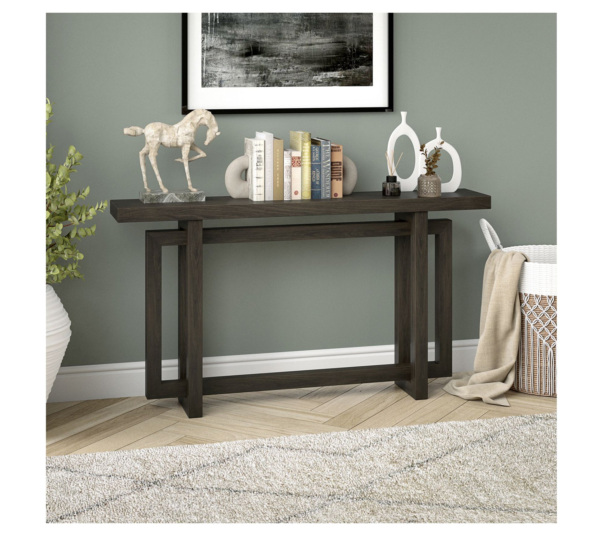 Hudson&Canal Breslow 55" Wide Rectangular Console Table