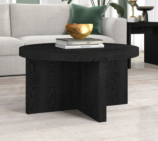Hudson&Canal Elna 33" Wide Round Coffee Table