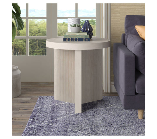 Hudson&Canal Holm 22" Wide Round Side Table