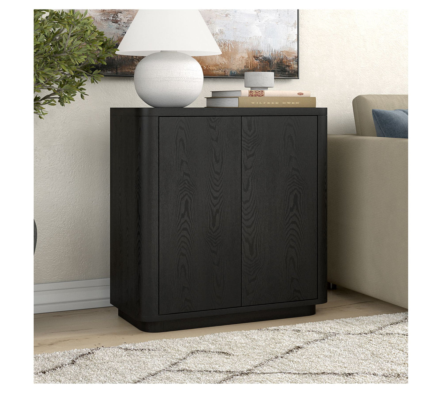 Hudson&Canal Plympton 32" Wide Rectangular Accent Cabinet