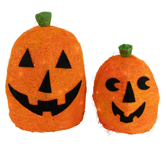 Northlight Prelit Jack O' Lanterns Yard Halloween Decors 2pc