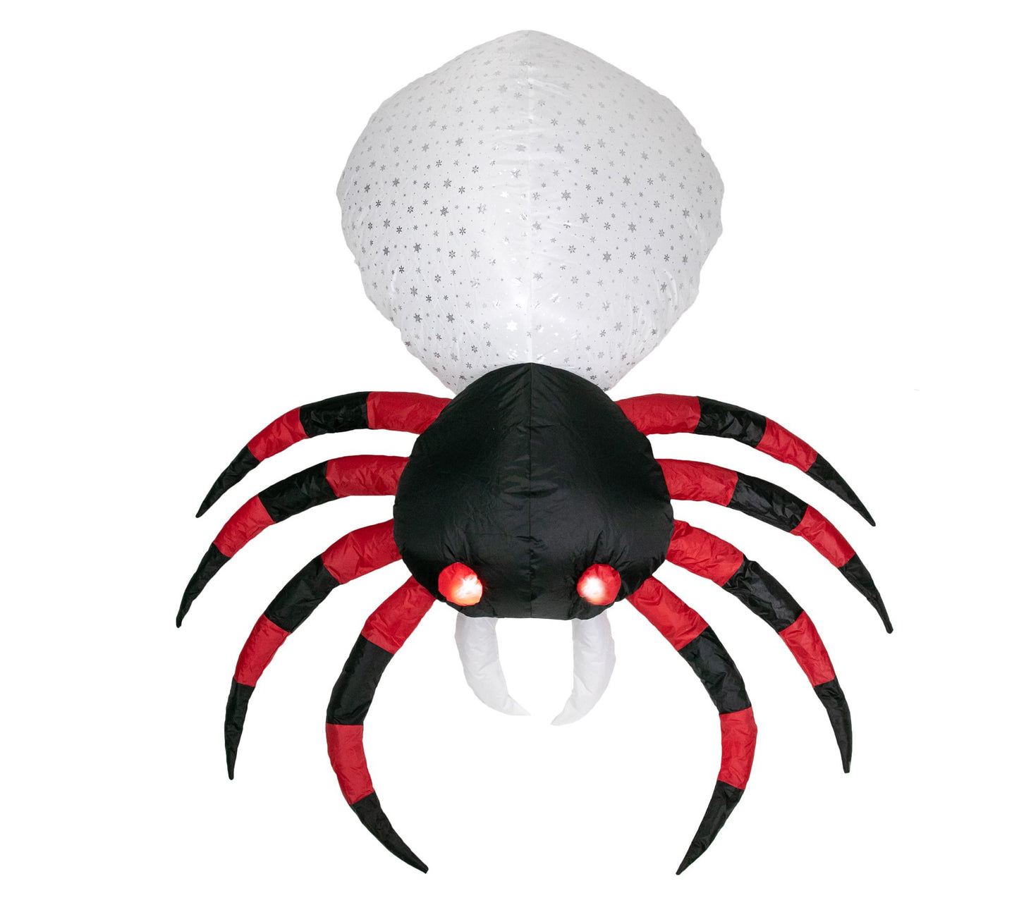Northlight LED Inflatable Spider Yard HalloweenDecor 4'