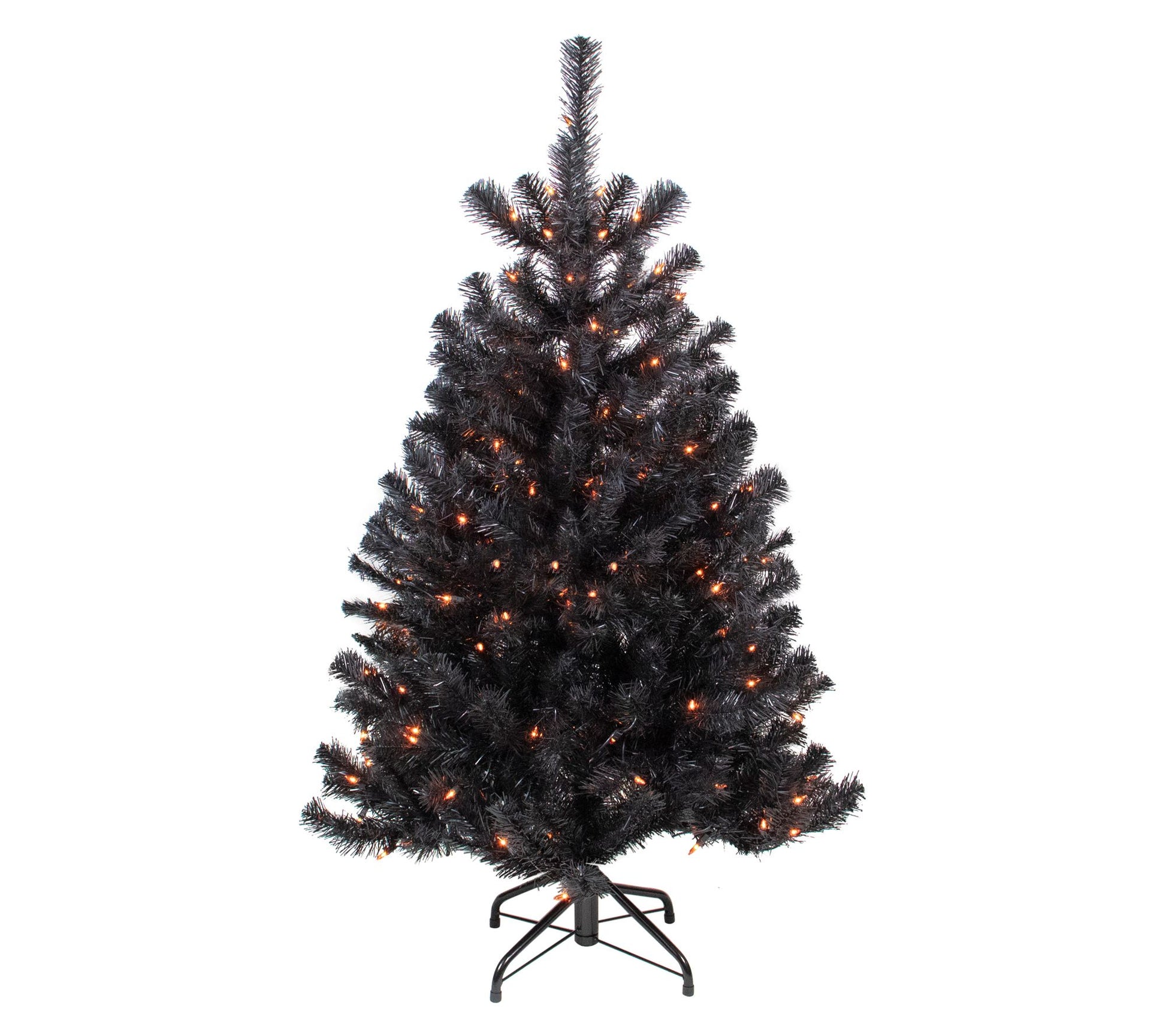 Northlight Prelit Noble Spruce Halloween Tree 4'