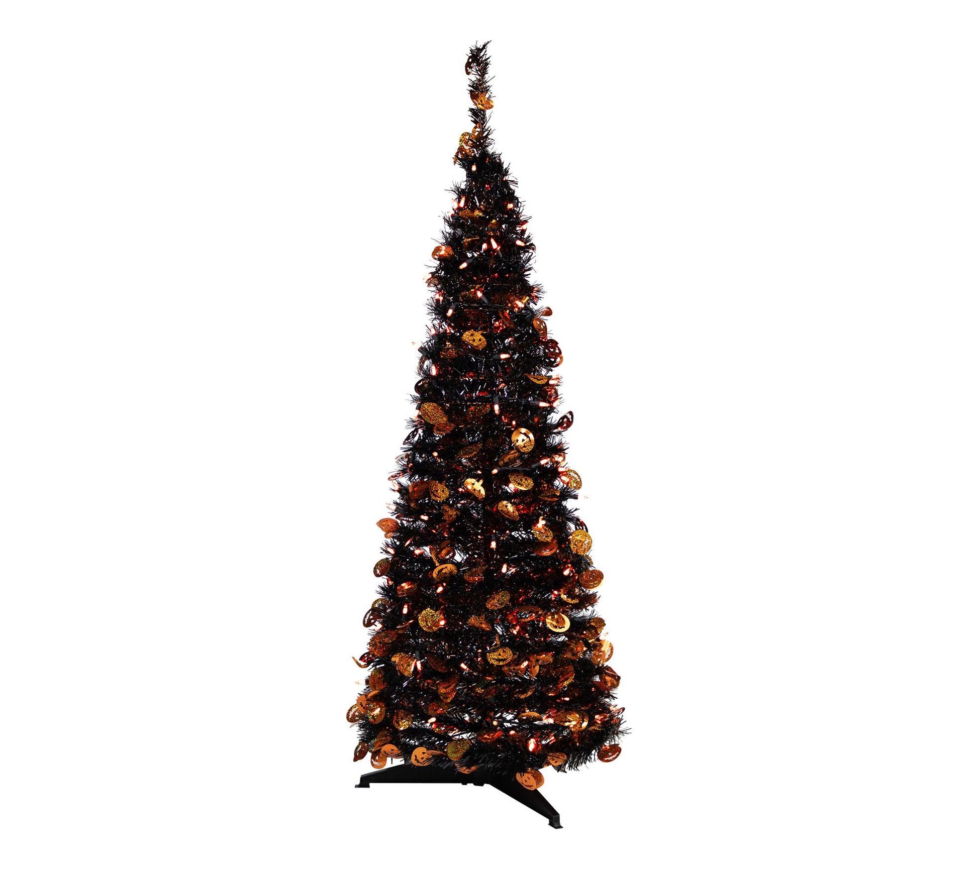 Northlight Prelit Pop Up Jack O' Lantern Halloween Tree 4'