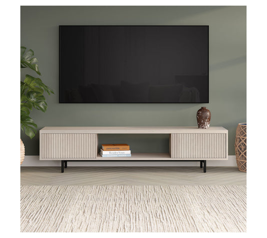 Hudson&Canal Lucien Rectangular TV Stand for TV's up to 78"