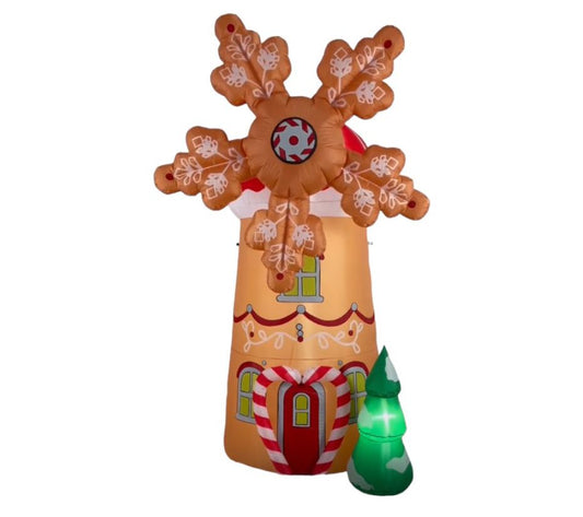 RC Home Decor 8' Gingerbread Windmill ChristmasInflatable