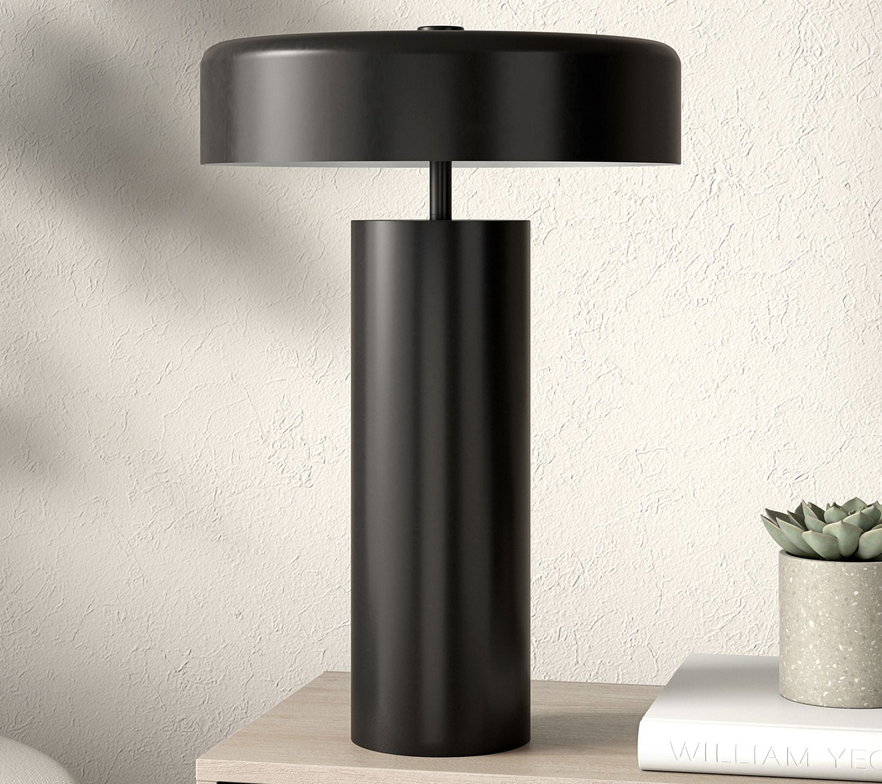 Hudson Canal Nash 24" Tall Table Lamp with Metal Shade