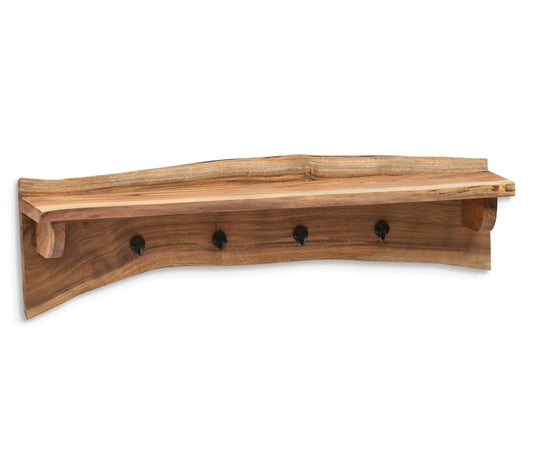 Alaterre Furniture Alpine 36" Mounted Live EdgeWood Coat Hook