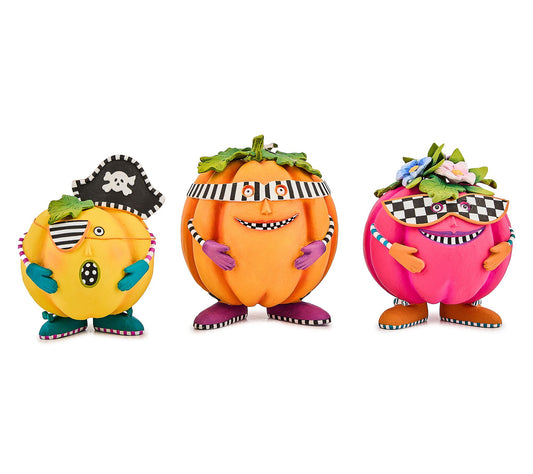 MacKenzie-Childs Mini Pumpkins, Set of 3