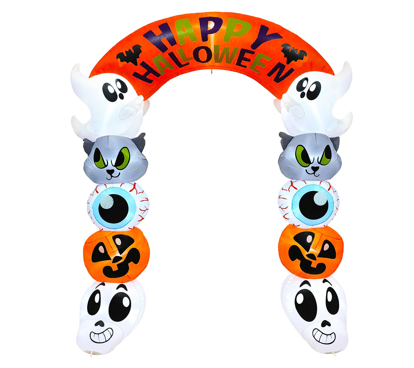 Joyfy 8Ft Halloween LED Inflatable Archway YardDecor