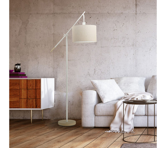Globe Electric Serena 66" Matte Floor Lamp WithJute Shade