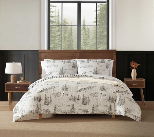 Eddie Bauer Rocky Mountain Cabin Cotton King Duvet Set