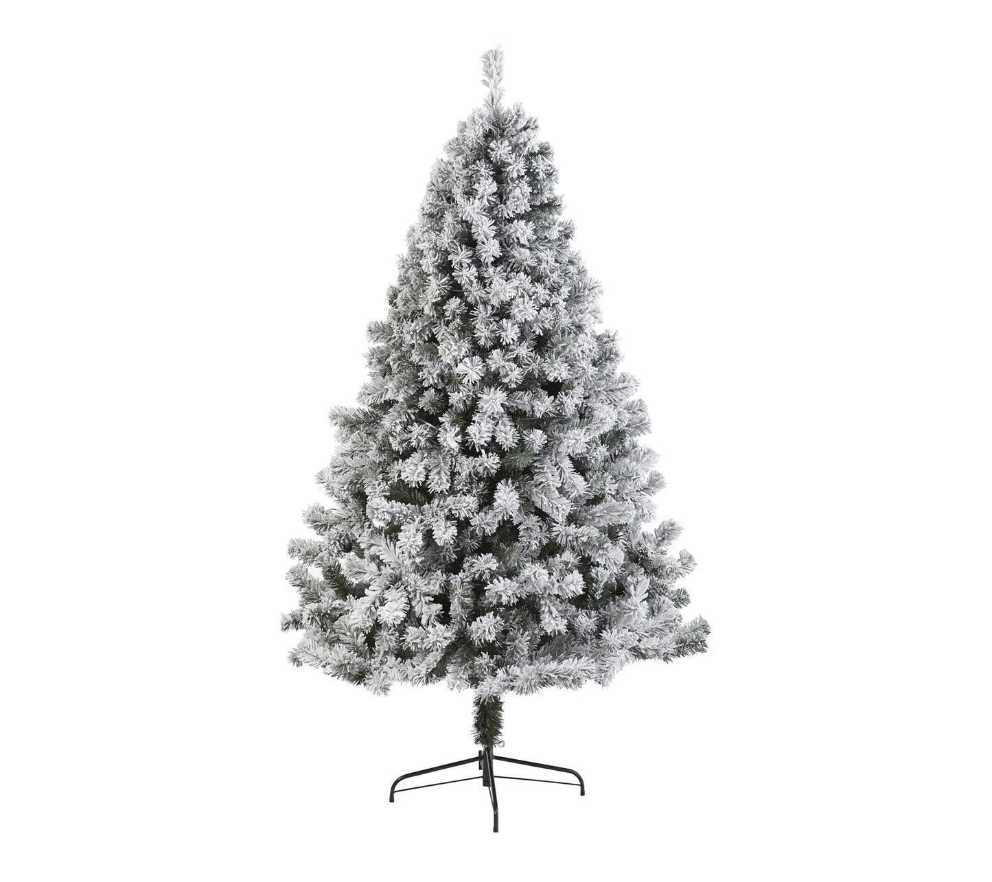 Nearly Natural 7' Flocked West Virginia Fir Artificial Tree