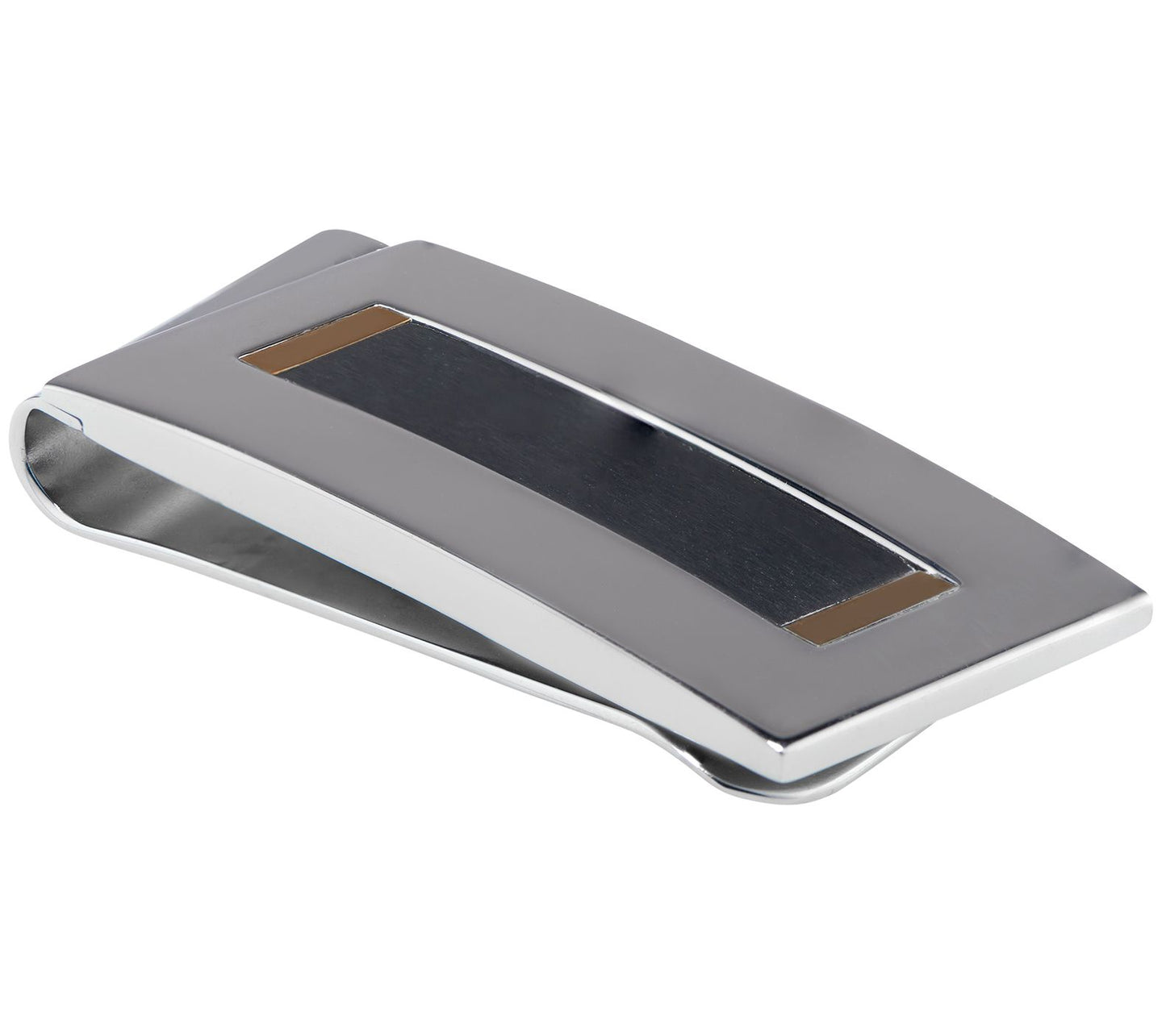 James Michael Men's Polished Stainless Steel Money Clip