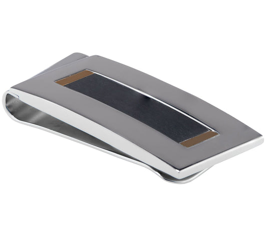 James Michael Men's Polished Stainless Steel Money Clip