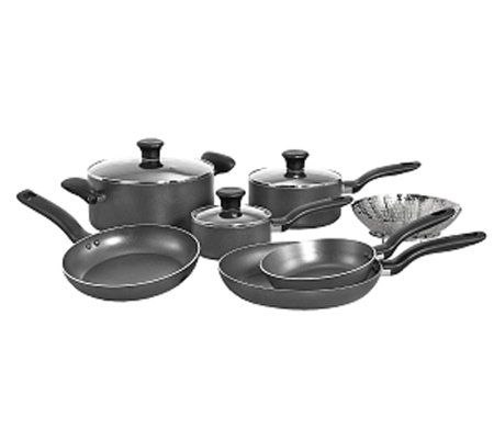 T-Fal A821SA94 Initiatives 10-Piece Cookware Set - Gray