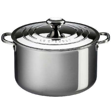 Le Creuset Stainless Steel 7-qt Stockpot with Lid