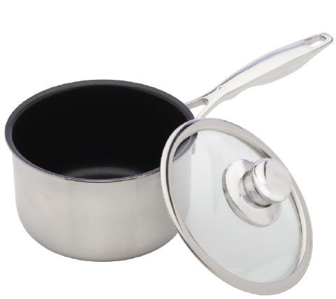 Swiss Diamond Nonstick Clad 2.1-Qt Saucepan with Lid