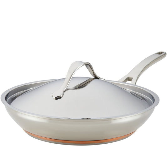 Anolon Nouvelle Copper Stainless Steel 12" French Skillet
