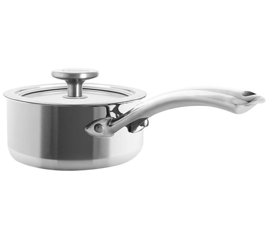 Chantal 3.Clad 1 Quart Saucepan with Glass Lid