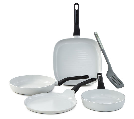 BergHOFF Leo Glints 5-Piece Ceramic Nonstick Cookware Set