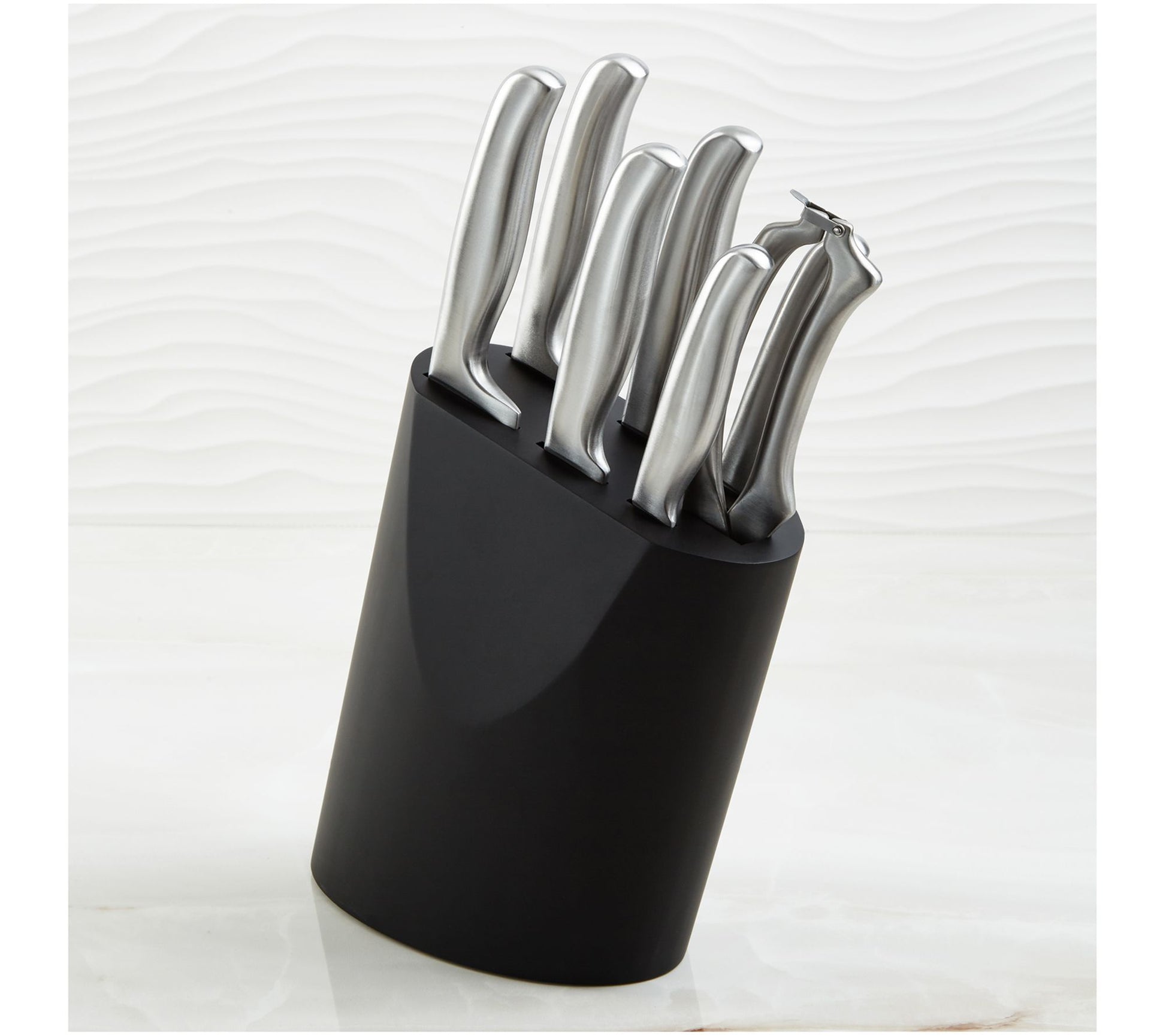 BergHOFF DiNA Frame 8pc Stainless Steel Knife Block Set