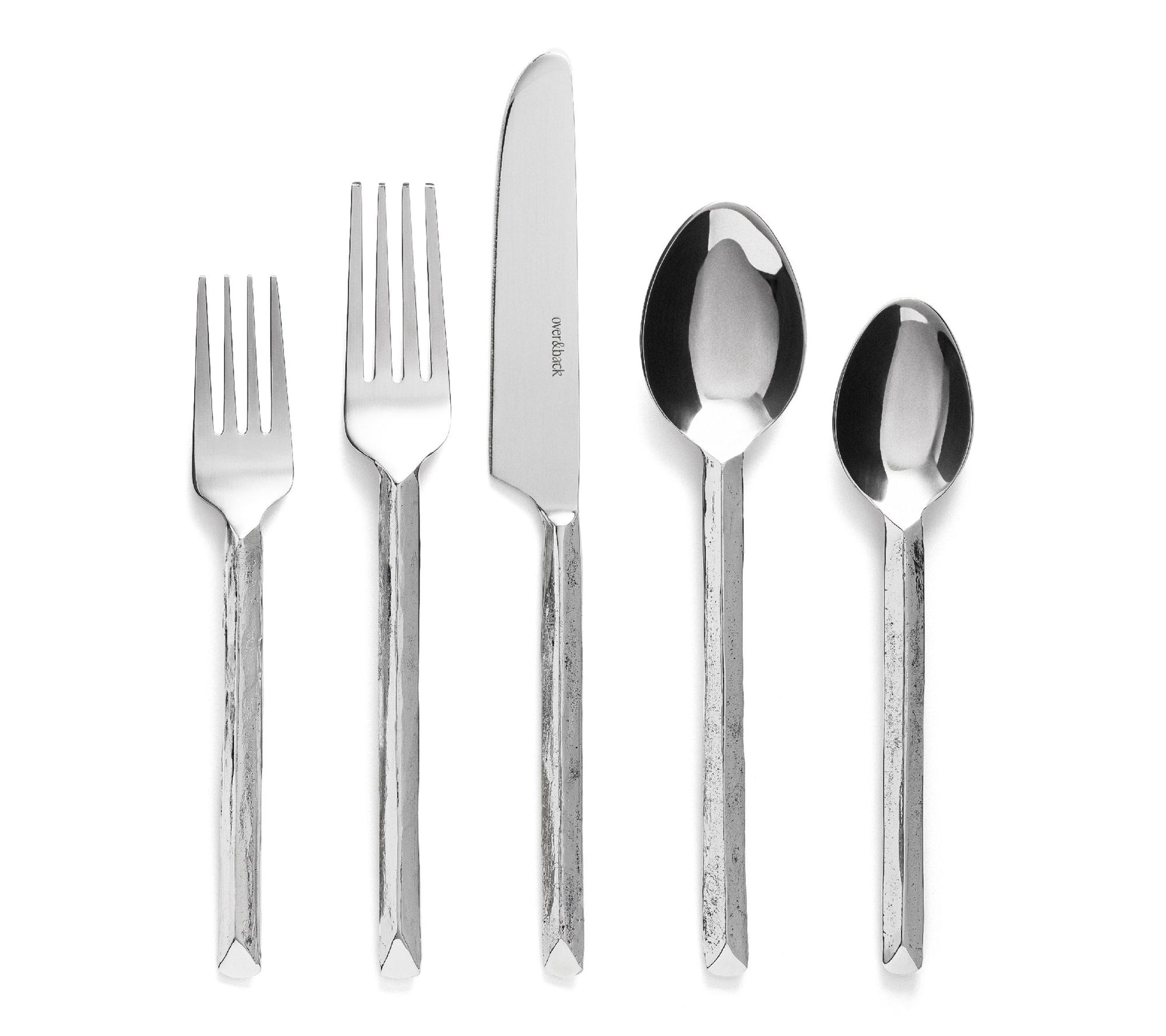 over&back 20-Piece Hand-Forged Flatware Set - Service for 4