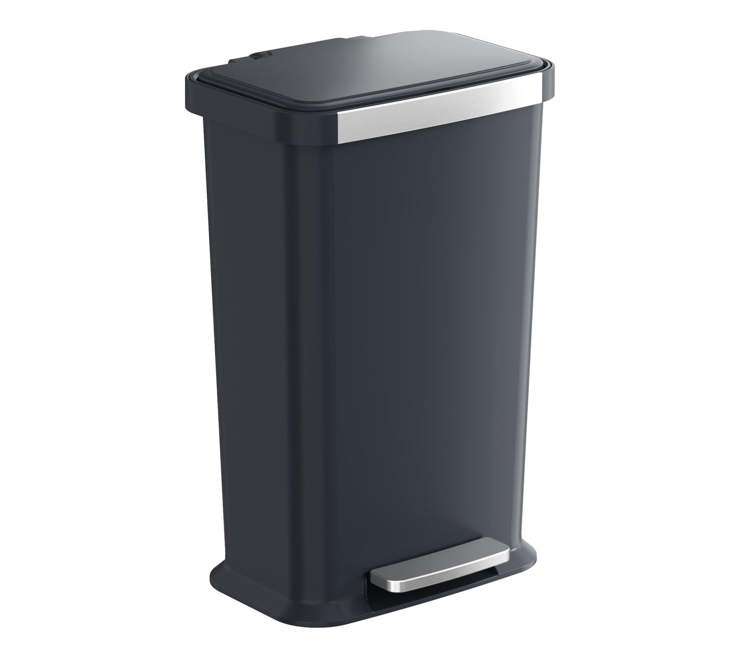 iTouchless 13.2 Gallon Plastic Step Trash Can with Odor Filter