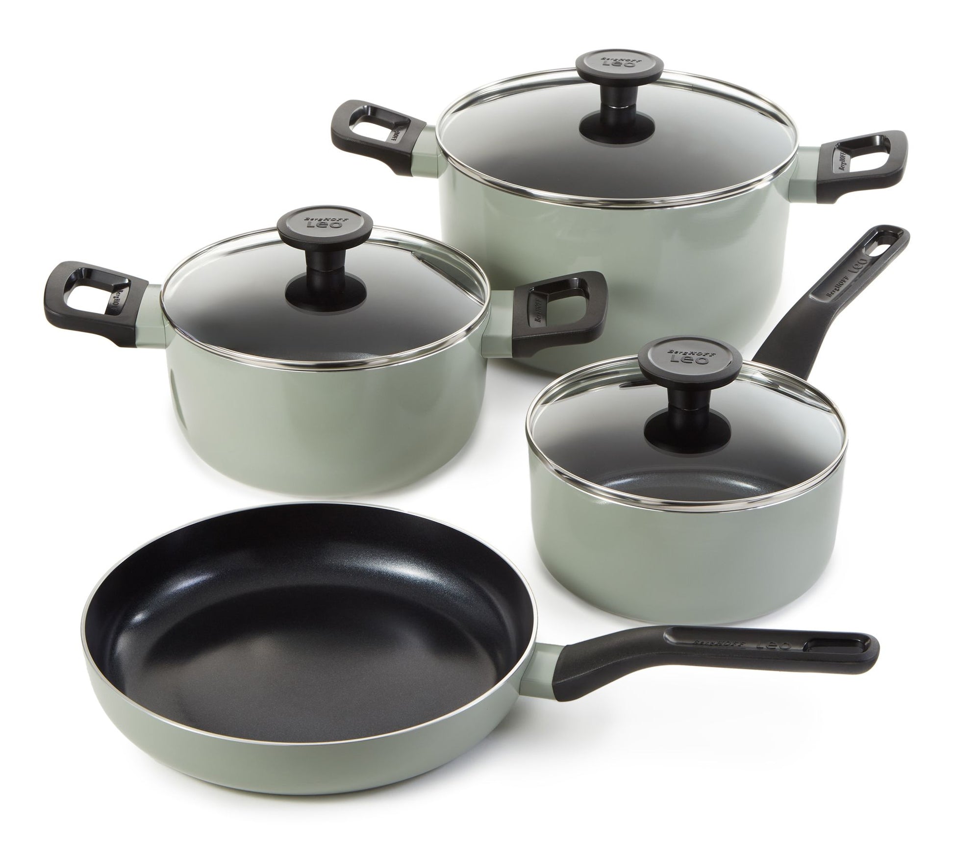 BergHOFF Leo Glints 7Pc Ceramic Nonstick Cookware Set