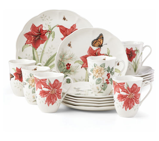 Lenox Butterfly Meadow 18-Piece Holiday Dinnerware Set