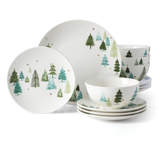 Lenox Balsam Lane 12-Piece Dinnerware Set