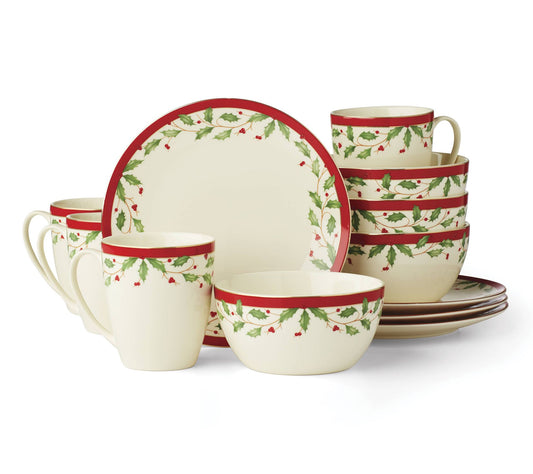 Lenox Holiday 12-Piece Dessert Set
