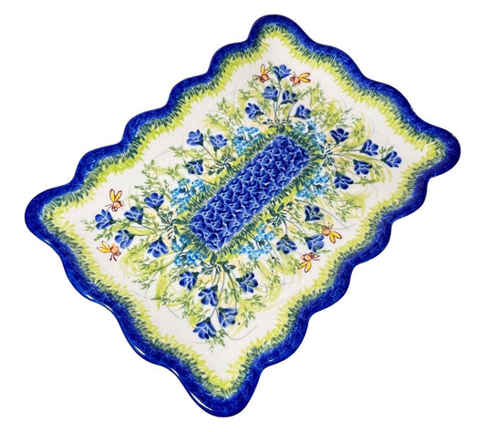 Lidia's Polish Pottery Ruffle Cookie Platter