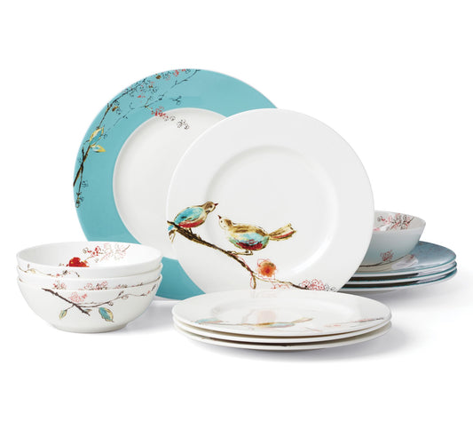 Lenox Chirp 12-Piece Dinnerware Set
