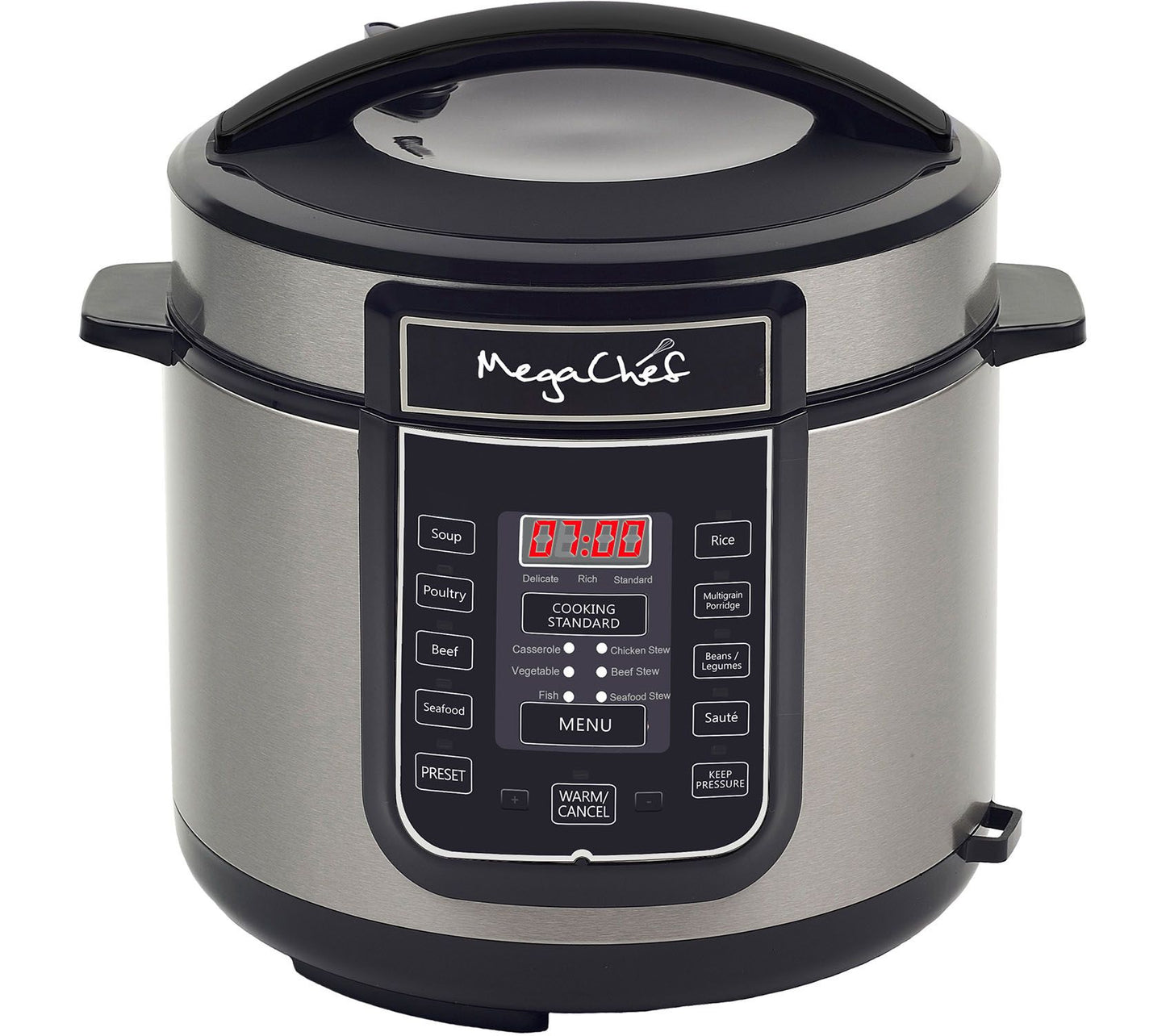 MegaChef 6-Quart Digital Pressure Cooker w/ 14Preset Features