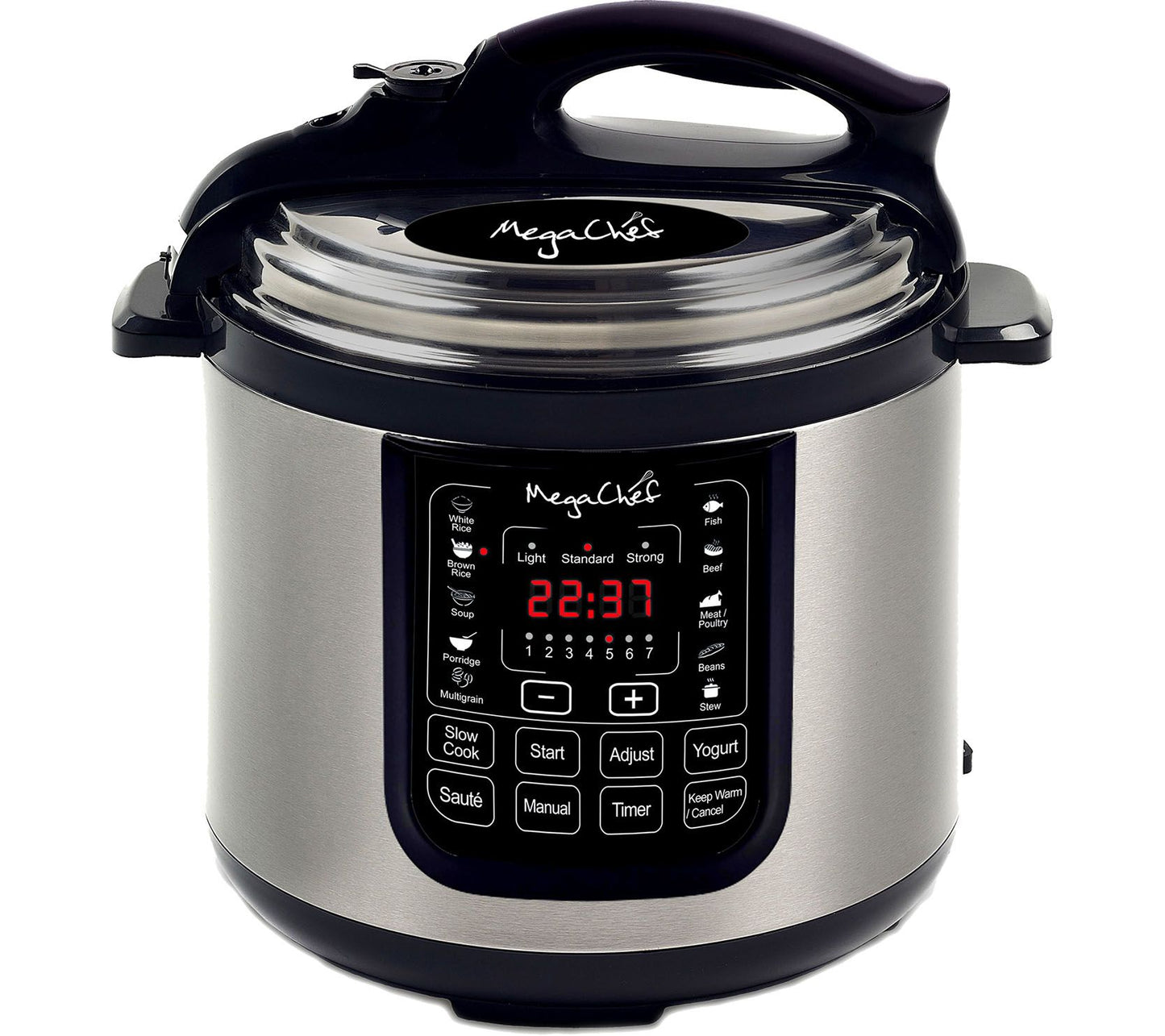MegaChef 8-Quart Digital Pressure Cooker w/ 13Preset Features