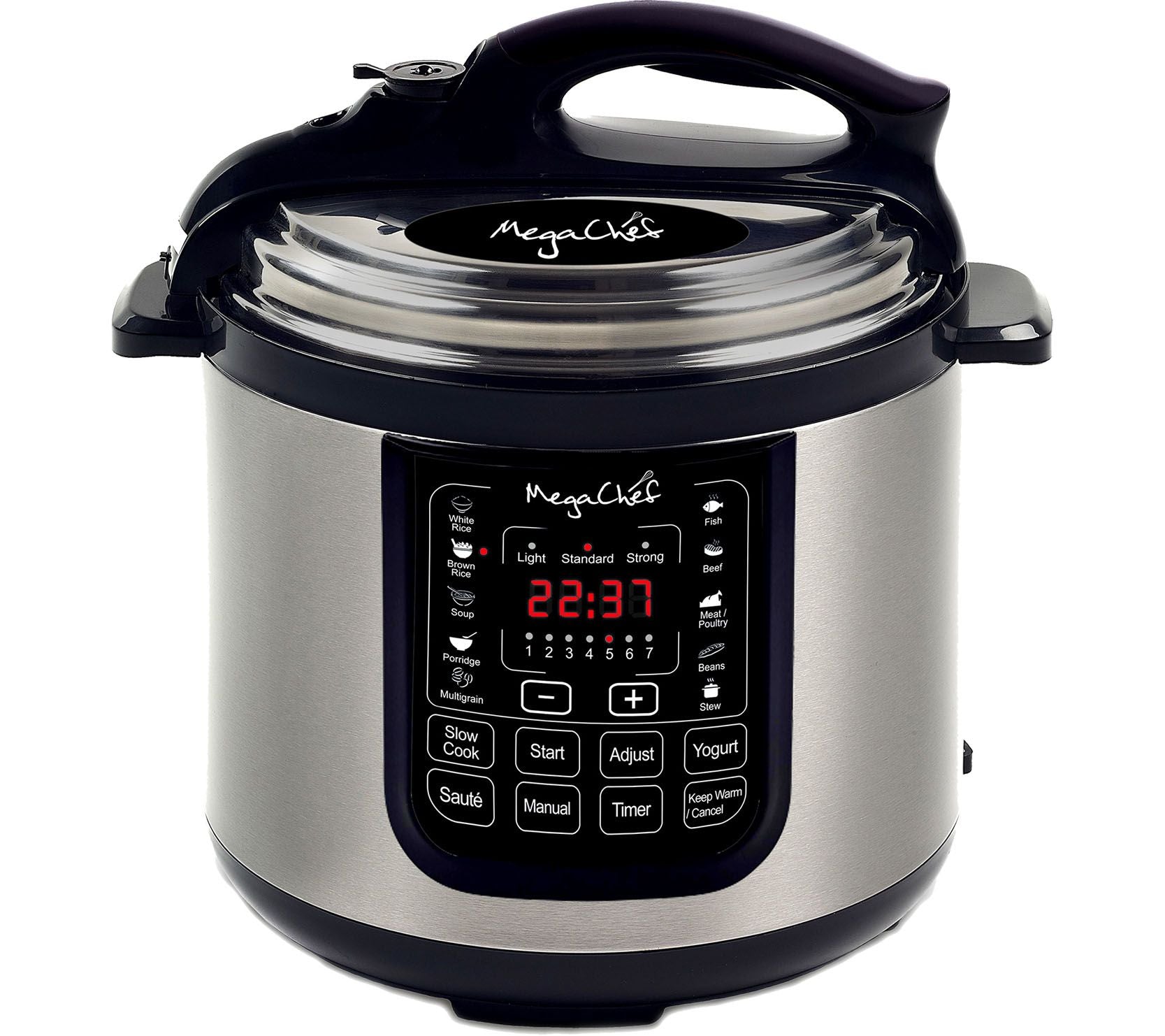 MegaChef 8-Quart Digital Pressure Cooker w/ 13Preset Features