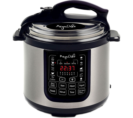 MegaChef 8-Quart Digital Pressure Cooker w/ 13Preset Features