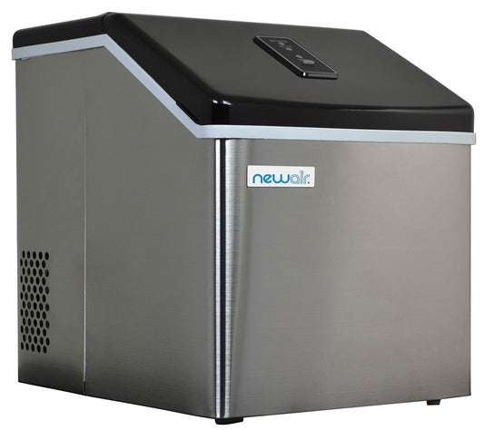 NewAir Portable Clear Ice Maker 40-lb StainlessSteel