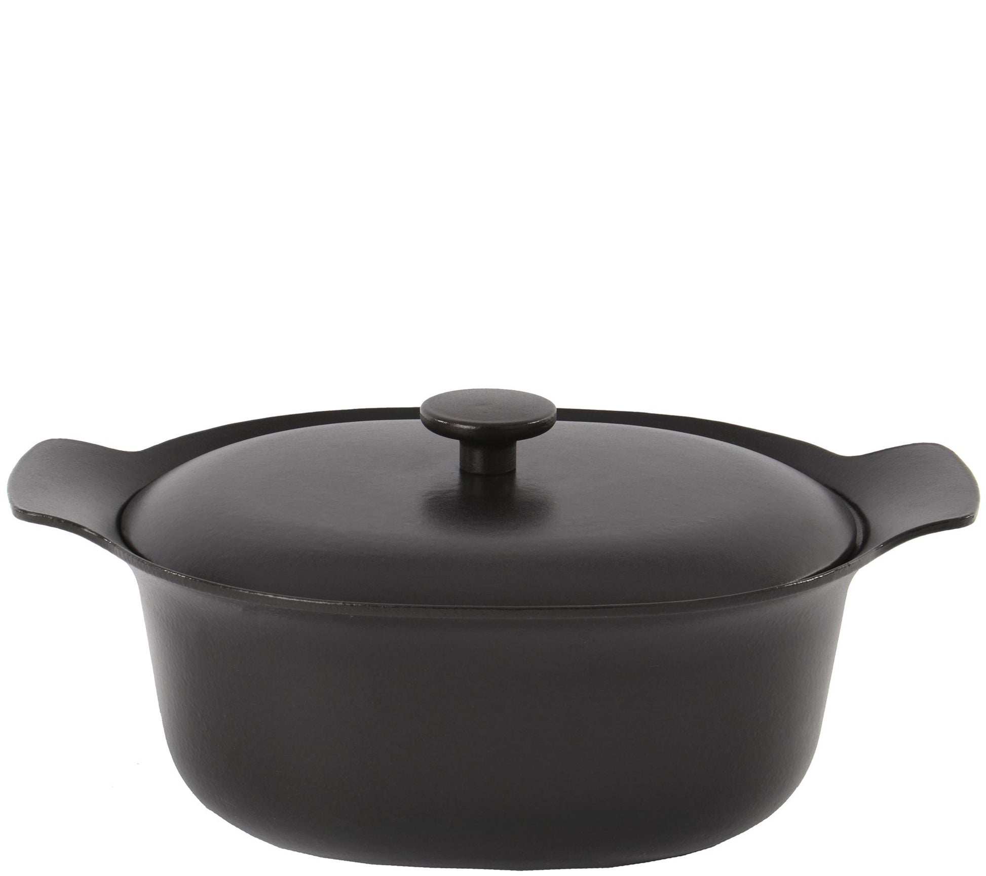 BergHOFF Ron 5.5-qt Cast-Iron Covered Casserole- Black