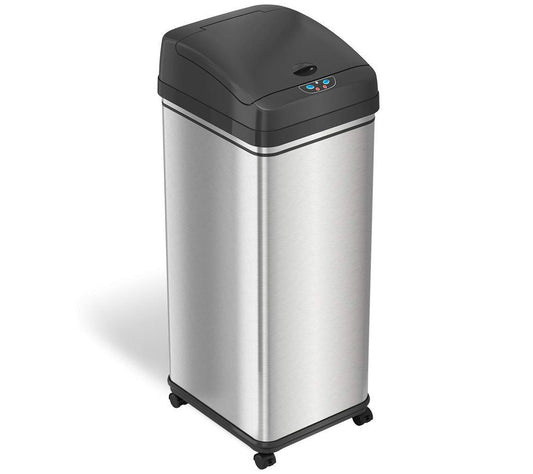 iTouchless Glide 13-Gal Stainless Pet-Proof Sensor Trash Can