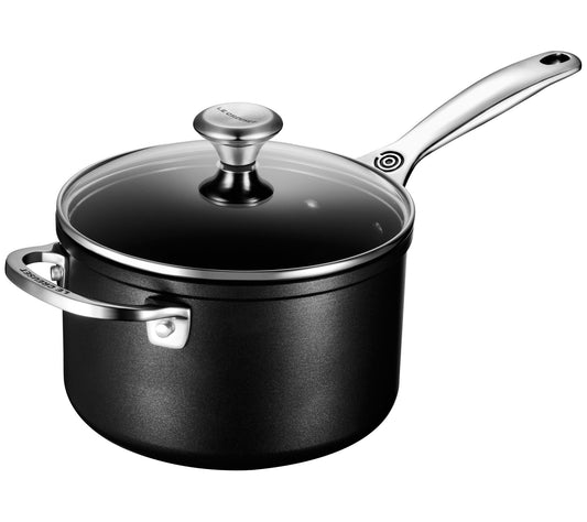 Le Creuset Toughened Nonstick PRO 3-qt Saucepanand Glass Lid