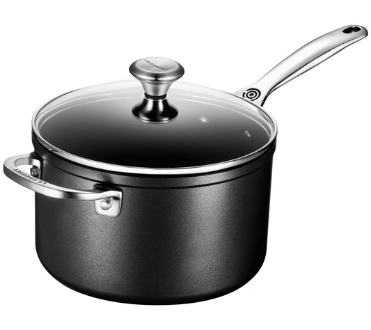 Le Creuset Nonstick PRO 4-qt Saucepan & Glass Lid w SS Knob