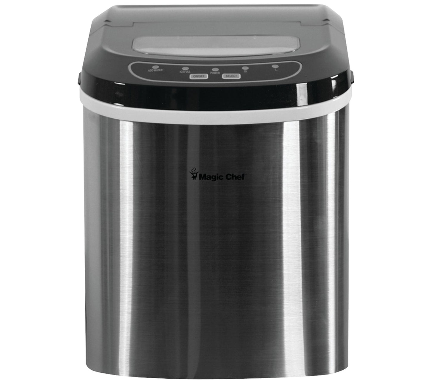 Magic Chef 27-lb Capacity Ice Maker - StainlessSteel