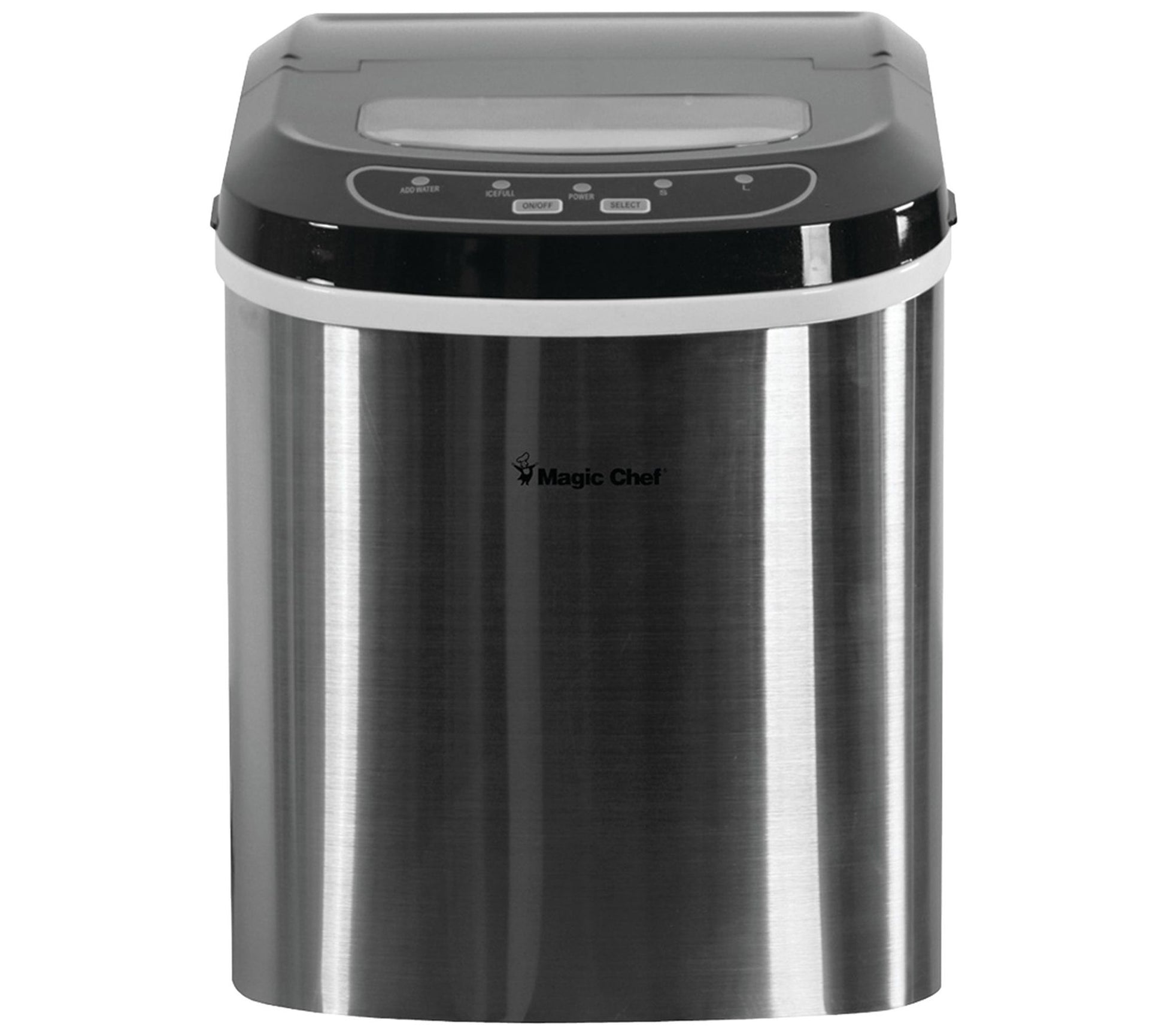 Magic Chef 27-lb Capacity Ice Maker - StainlessSteel
