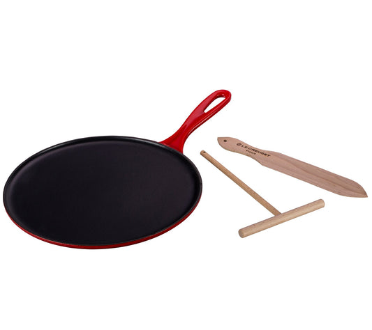 Le Creuset Crepe Pan with Rateau and Spatula