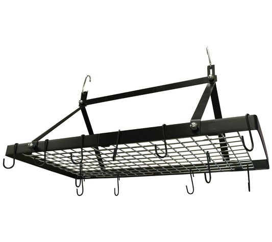 Range Kleen Black Enamel Rectangle Pot Rack