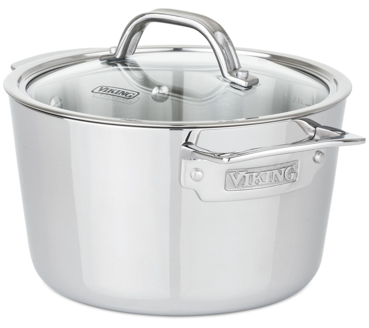 Viking Contemporary 3-Ply 3.4-Qt Soup Pot, Mirror Finish