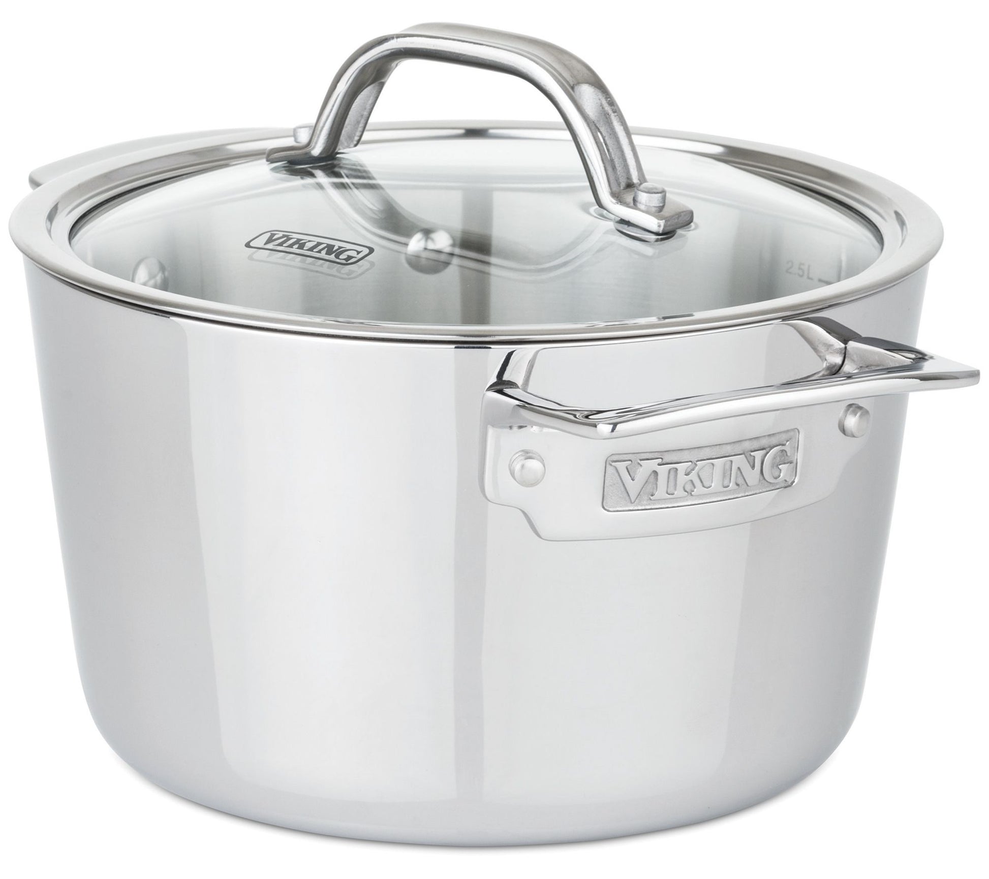 Viking Contemporary 3-Ply 3.4-Qt Soup Pot, Mirror Finish