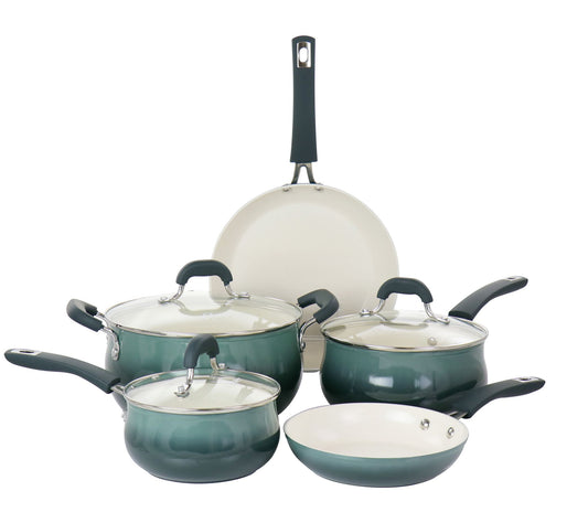Oster Corbett 8 Piece Nonstick Aluminum Cookware Set